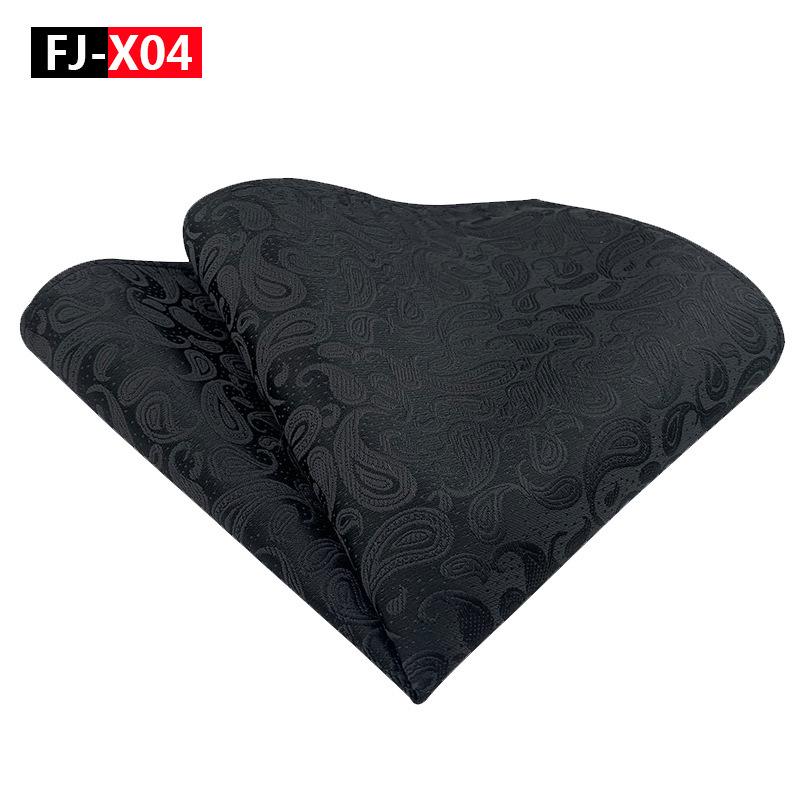 2025 Men's Versatile Floral Solid Color Polyester Pocket Square
