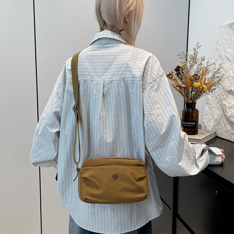 Vanntett dameveske i nylon med flere lag, crossbody-veske, damehåndveske med stor kapasitet, lommebok, uformell skulderveske, putepose
