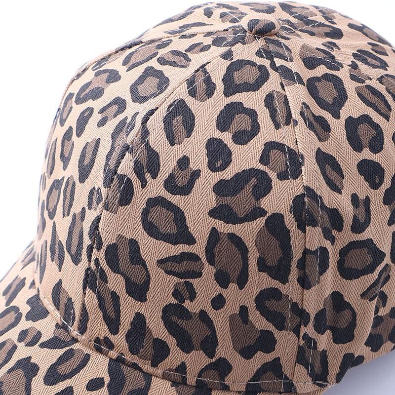 Leopard Print Baseball Cap Men Women Cotton Sun Hat Fashion