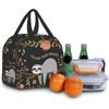 Follow Your Dream Lunch Bag Compact Bento Tote Bag Cute Sloth Reusable Lunch Box Container for Women Men School Office Work
