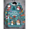 2026 Merry Christmas Sweatshirts Pullover Children's Hoodie Cartoon Santa Claus Graphic Hoody Snowman Sweatshirts Unisex Top