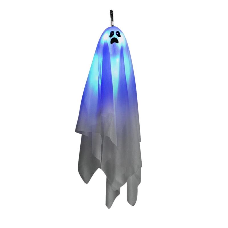 Haunting Elevating Phantoms With Eerie Voice Effect Glowing LED Lights Portable Fabric Halloween Party Decoration 1