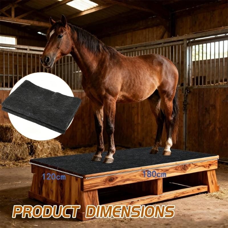 Waterproof Felt Stable Mat Nonslip Horse Floor Stable Mat Light weight Horse Stall Pad Easy To Clean for Floor Surfaces
