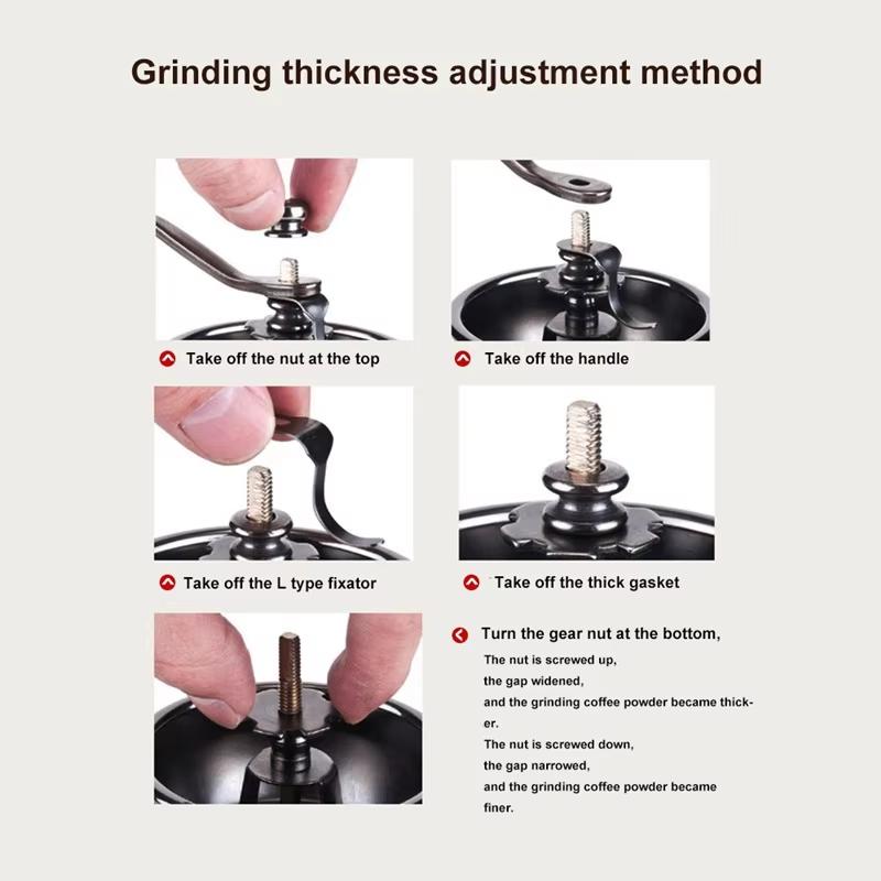 Manuell Kaffekvarn Trä Vintage Antik Keramisk Handvev Kaffekvarn Med Retrostil Trä Kaffekvarn Kvarn YY150