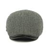 Autumn Winter Warm Hat Men's Beret British Retro Wool Forward Cap Peaked Cap