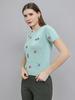 MONTE CARLO Women Regular Fit Sea Green Top