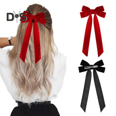 6 Stücke Samt Schleife Haarspangen Samt Quaste Haarband Bowknot Haarspangen Mädchen Dekorative Haarspange Haarschmuck