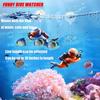 2pcs Cute Floating Diver Ornament Adjustable Position Fish Playmate For Aquarium Fish Tank Swimming Pool