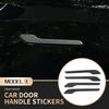 For Tesla Model 3/Y 2017- Exterior Door Handle Decorative Strip Car Door Handle Anti Scratch Protective Sticker Accessories