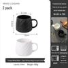 High-End Ceramic Mug for Home or Office - Men's Coffee & Tea Cup