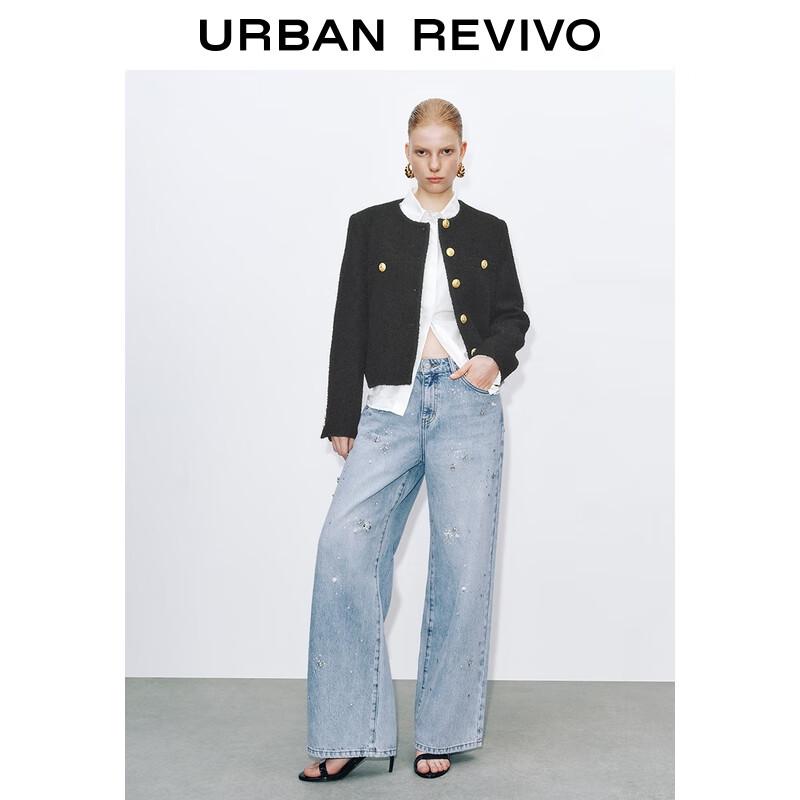 

Женские джинсы UR из денима с цветочным принтом и ромбами, широкие штанины 27