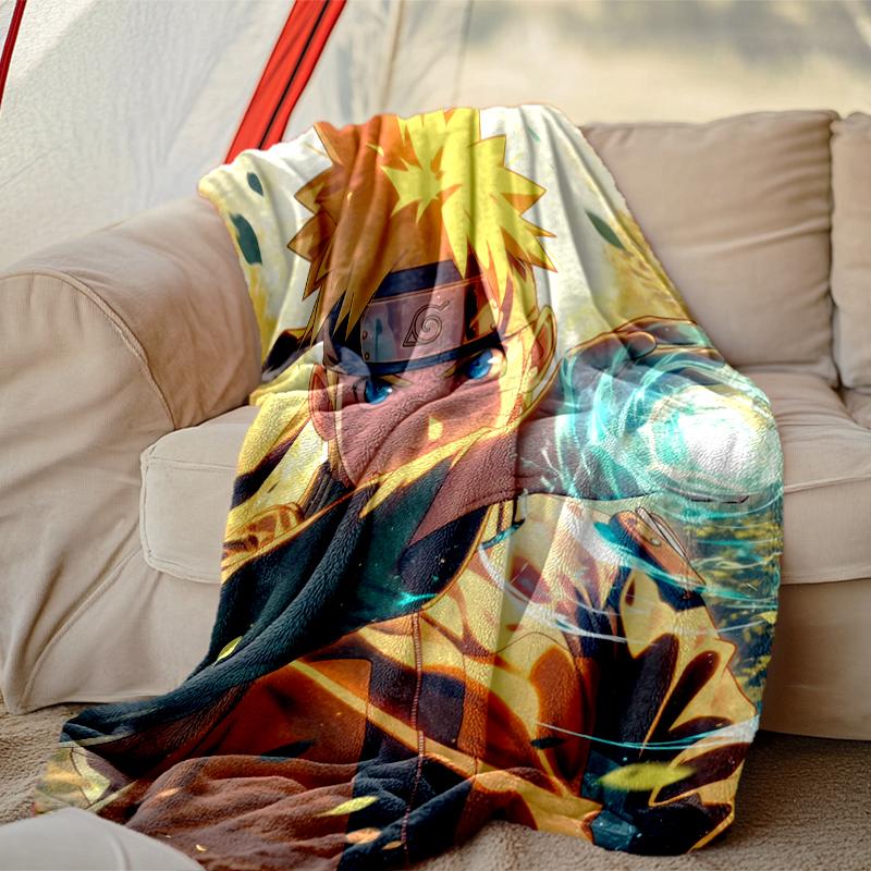 Naruto Pattern Blanket, Cozy Blanket for All-Season Comfort On Sofas, Beds, Office, Car, Camping and Travel