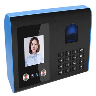 Intelligent närvaromaskin Face Fingerprint Lösenordsigenkänning Mix Biometrisk tidklocka för anställda med röstsändning