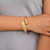 ZA Jewelry, Exaggerated Large Water Droplet Gold-plated Glossy Mirror Hug Opening Bracelet Ins Cold Wind Hand