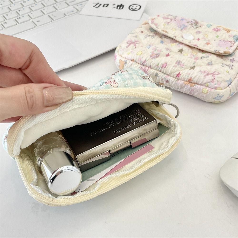 Korean Style Small Lipstick Bag Multifuctional Cute Wallet Sanitary Napkin Storage Bag  Daily