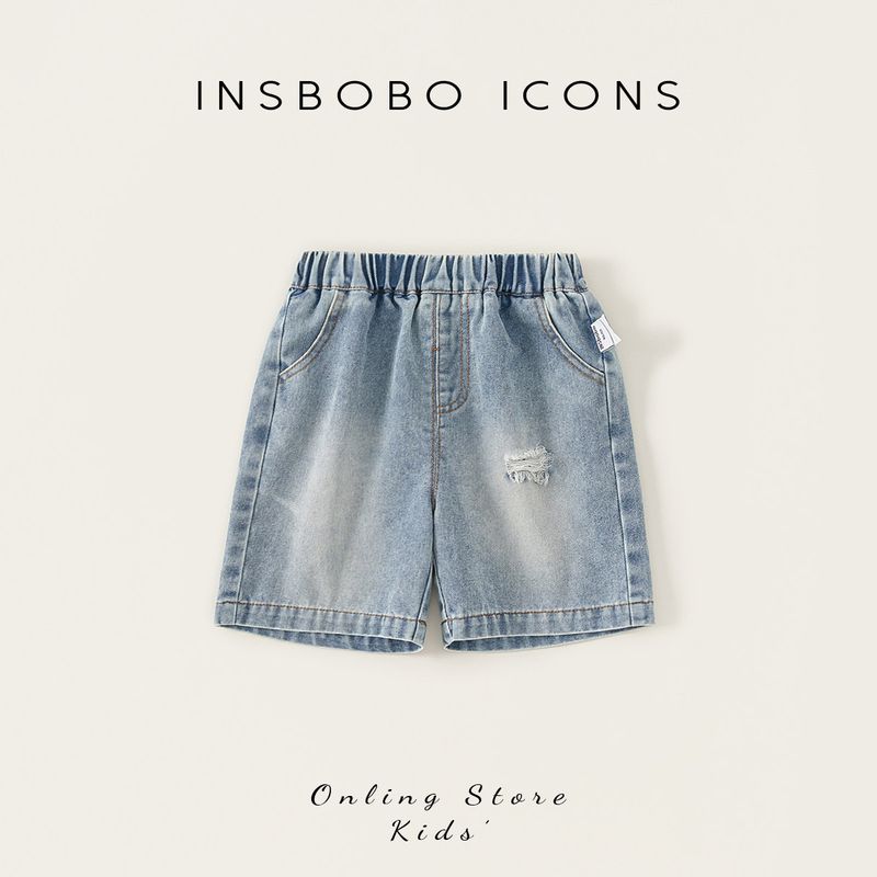 Boys  Shorts, Girls  Pants, Summer Thin Style, Baby Denim Shorts, Children s Summer Wear, 2026 New Trendy Children s Clothing Cowboy Blue 90