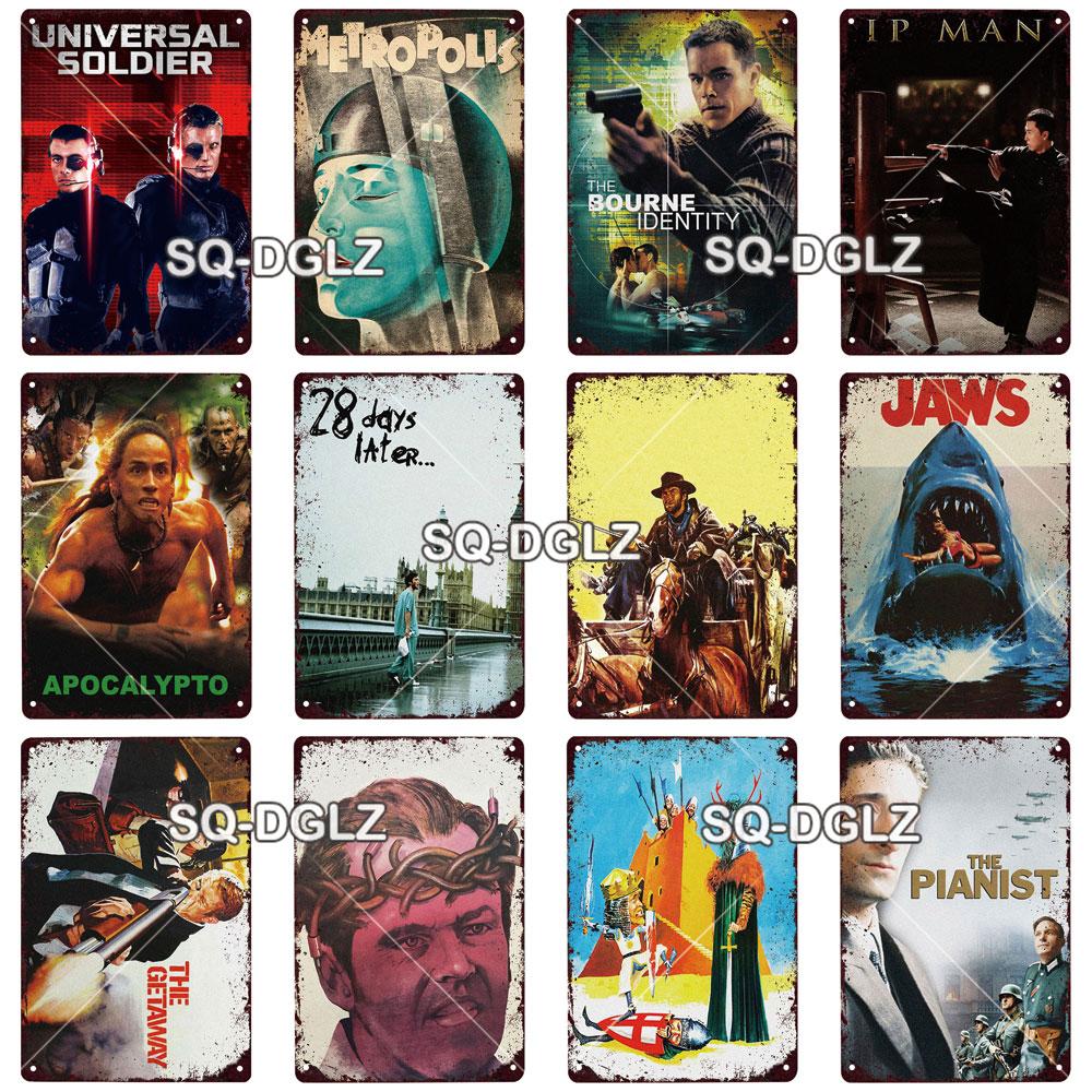 Movie Poster Metal Sign Metal Poster Tin Sign Plaque Metal Vintage Wall Decor for Bar Pub Club Man Cave Metal Signs(20x30cm)