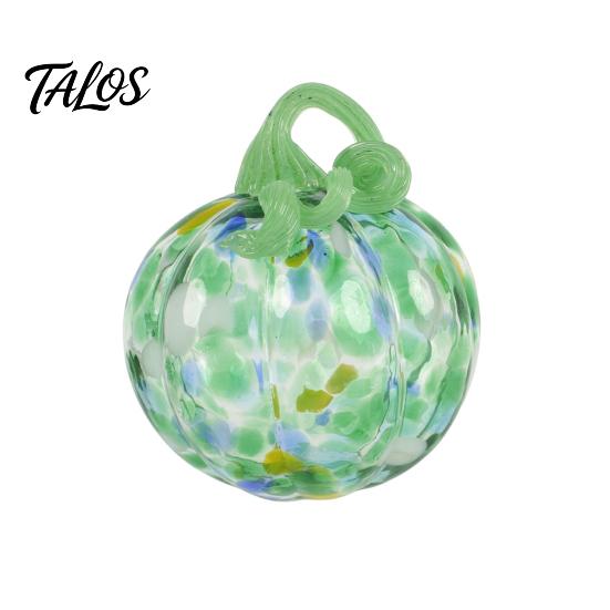 Mini Zucca in Vetro Soffiato a Mano, Zucca in Finto Cristallo da Appendere, Collezionabile per il Ringraziamento, Halloween, Autunno, Raccolta
