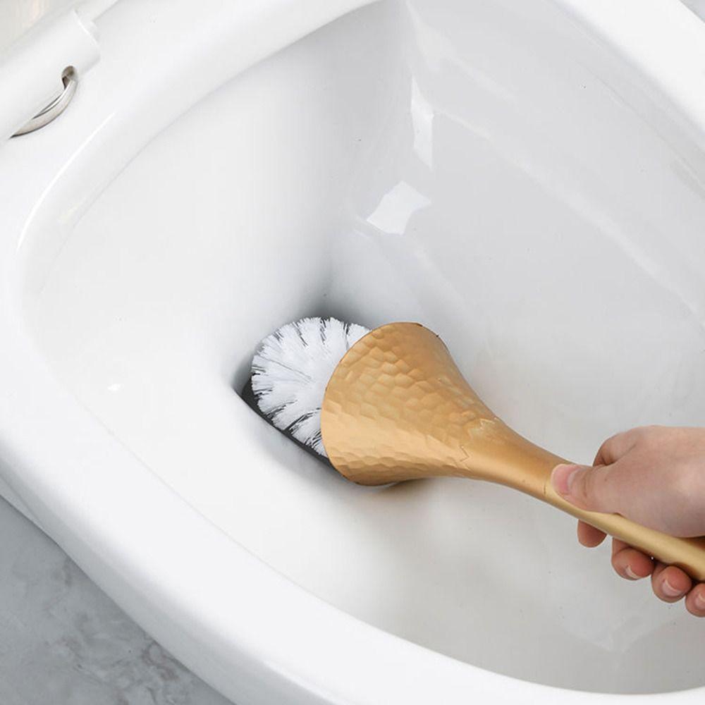 Exquisite Long Handle Toilet Brush Light Luxury Floor Toilet Cleaning Tool  WC Maintenance