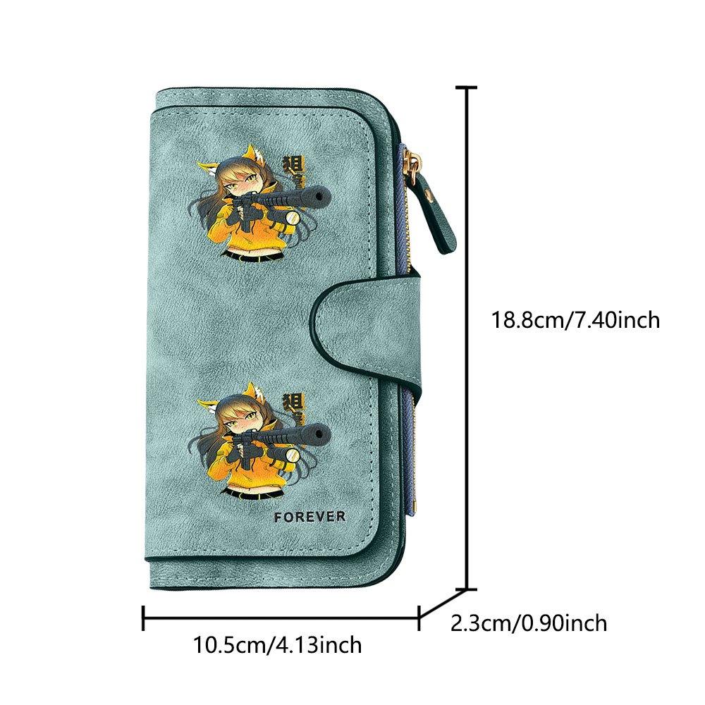 Girl's Sniper Long Zipper Wallet, Large Capacity Card Holder, Unisex Clutch Bag, Fashionable Zipper Coin Purse, Suitable for Daily Use, A Great Gift