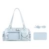 New Y2k Star Chain Ita Bag Large Capacity Transparent Crossbody Bag Diy Display Handbag Candy Color Cute Japanese Shoulder Bag