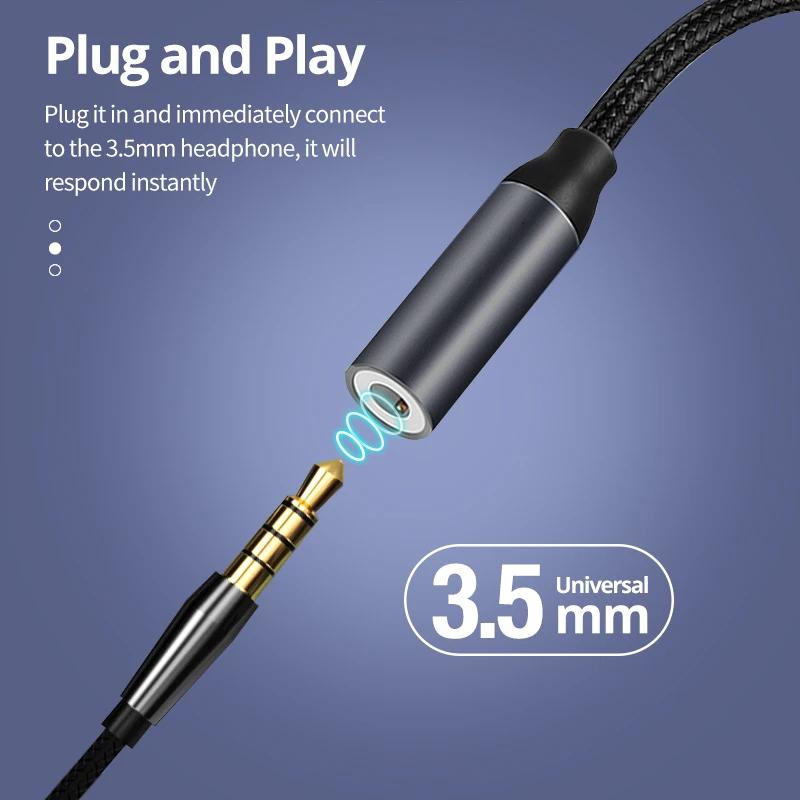 USB Type C To 3.5 Jack Earphone Adapter USB-C 3 5mm Audio Cable Converter For IPhone 15 15 Pro MAX Samsung Galaxy Huawei Xiaomi 3