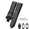 Curved End 22mm 23mm 24mm Genuine Leather Watchband for Tissot T035 T 035617   627 Cowhide Watch Strap Butterfly Clasp Men Tools