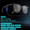 Smarte Audio-Brille Kabellose Bluetooth 5.4 Kopfhörer 3 in 1 Magnetische Clip-On-Brille Anti-Blaulicht Smart Sonnenbrille Wasserdicht Schweißfest Headsets