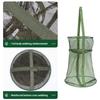25cm-45cm Foldable Fishing Net Holder Net Fish Trap Fishing Basket Mesh for Keep Crayfish Minnows Baits Storage Cage