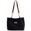 Women's Corduroy Shoulder Handbag Tote Bag