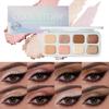 8-Color Waterproof Blush Eye Shadow Palette Make-up for Women Shimmering Pink Long-Lasting Glitter Finish Rare Beauty Cosmetics