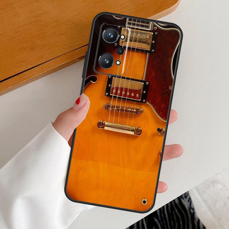 Guitar Violin Fiddle Music For Realme 14 10 11 12 13 Pro Plus GT6 GT7 15 Pro C65 C67 C63 C61 C55 C51 C53 C35 C75 Case