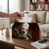1pc Cat Chef Tissue Box with Kitten Napkin Dispenser - Reusable Suitable for Kitchen, Farmhouse Table Decor, Adorable Chef-Themed Storage Box for Tiss