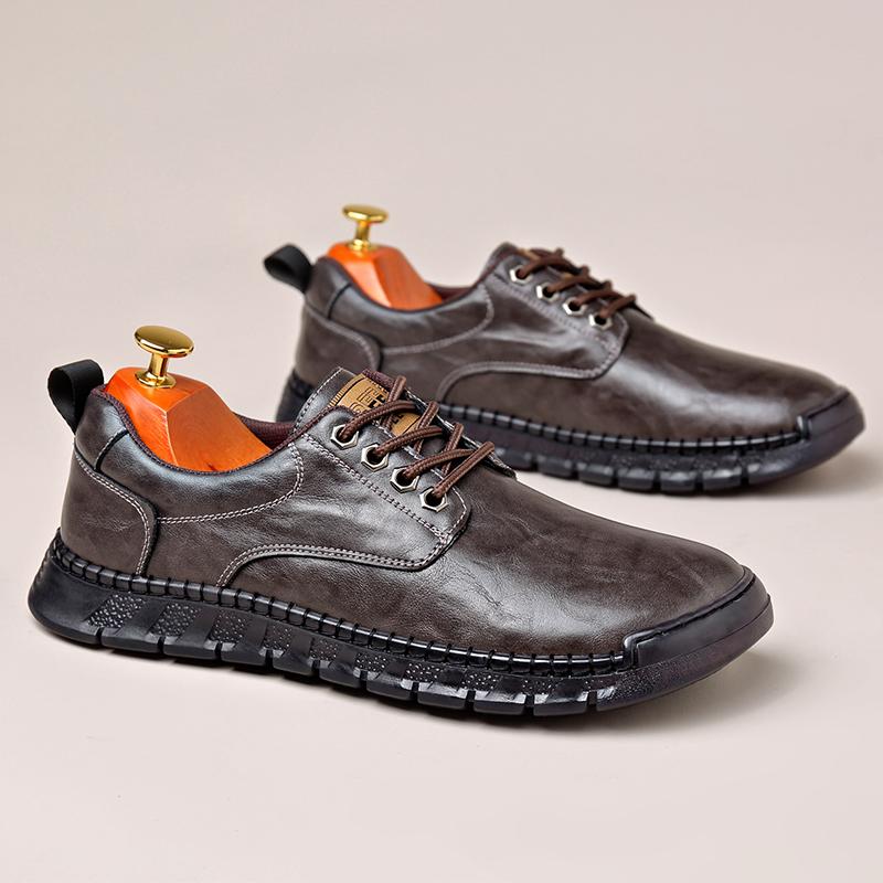 

Мода Роскошь Высокое Качество Повседневная Обувь Низкая Кожаная Мужская Брендовая Удобная Обувь на Плоской Подошве для Мужчин Трендовые Кроссовки Мужские Оксфорды на Шнуровке 38 хаки