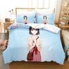 Saekano How To Raise A Boring Girlfriend Beding Set Printed Bed Linen Set With Pilowcase Bed Soft Duvet Cover Soft Quen Super King-Sized Dimensionsd