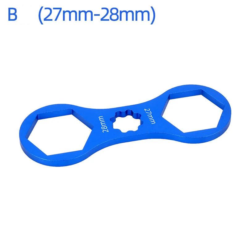 Durable Ultralight Aluminum Front Fork Wrench for Suntour XCM/XCR/XCT/RST Mountain Bike Fork CAP Spanner Disassembly Repair Tool