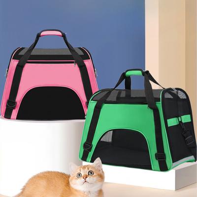Nefes Alabilen Kedi Çantası Taşınabilir Evcil Hayvan Taşıma Kedi Çantası Tek Omuzlu Taşınabilir Kedi Çantası Köpek Okul Çantası