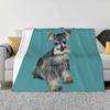 Schnauzer-Miniature ( #3 ) Top Quality Comfortable Bed Sofa Soft Blanket Schnauzer Art Just The Schnauzer Puppy Jean B Dogs Dog