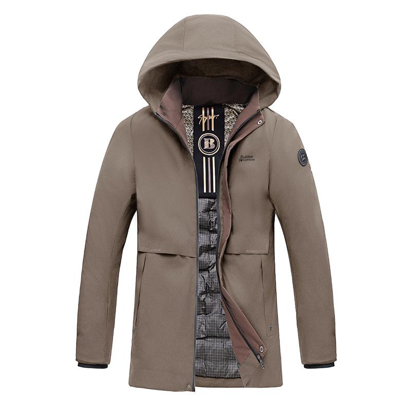 Winter 2025 Men's Windproof 3D Cotton Jacket: Thickened, Warm, Cold-Resistant, with Detachable Hood