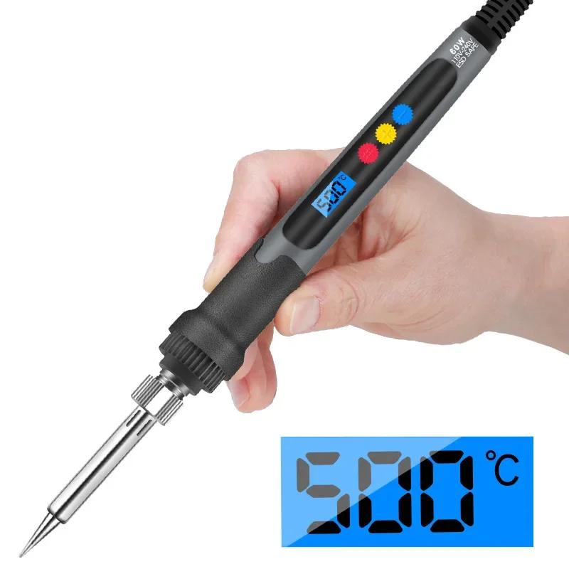Home welding repair soldering iron, digital temperature display, button temperature control, internal heating welding pen