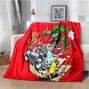 Rat Fink Retro Monster Graphic Print Flannel Blanket Cozy Warm Throw Sofa Bedroom Present Indoor Home Party Lounge Decor