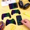 123 Pezzi Set di Gadget e Regali per Festa Videogiochi 60 Cartoncini Scratch Art 30 Bastoncini 30 Nastri Adesivi a Punti Per Decorazioni di Compleanno Goo