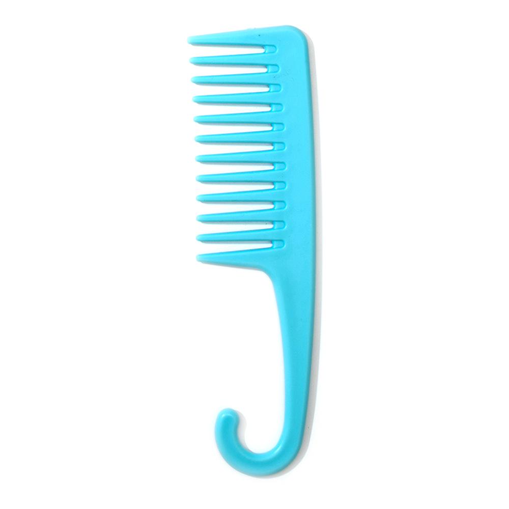 Durable Wide-Tooth Massage Comb with Hook for Long Straight Hair - Easy Detangling for Men & Women