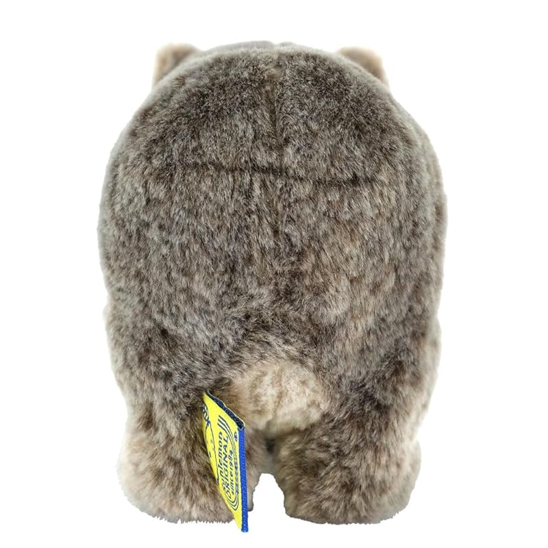 SunLemon Fluffies Small Wombat Plush Toy, 9 x 18 x 11.5 cm, Cute Rare Animal Series, P-1413