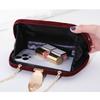 New fashion temperament dinner bag velvet metal leaf dress with banquet clutch bag small square bag women