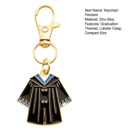 Graduation Keychain Pendant Easy to Install Graduation Day Gift Keyring with Lobster Clasp Design Graduation Souvenir Accessory
