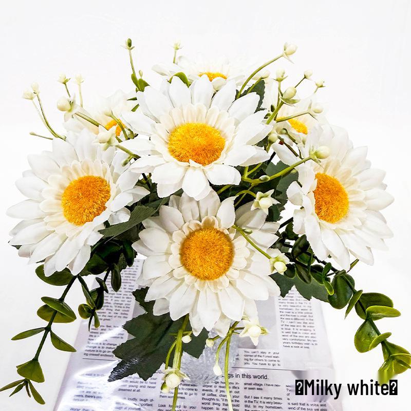 Nordic Style High-Grade Sunflower Mini Fake Flower for Wedding and Home Decoration.