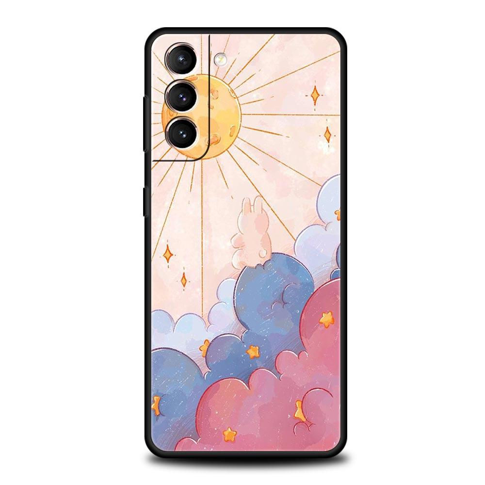 Cute Cartoon Candy Painted Phone Case For Samsung Galaxy S24 S23 S22 S20 Ultra S21 FE 5G S10 S9 Plus S10E S8 Soft Silicone Cover