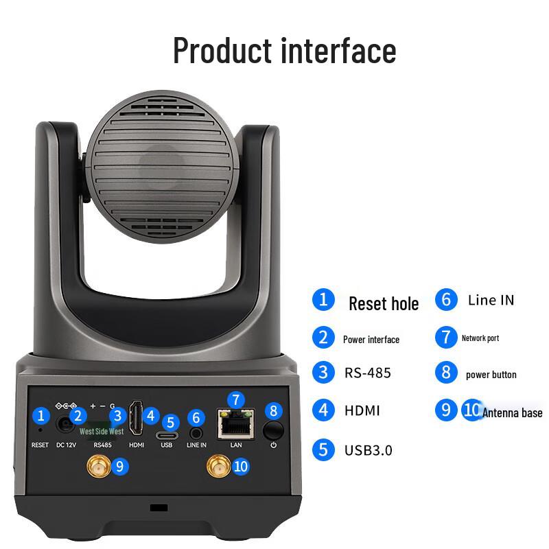 HDCON TCK800V 4K AI Smart Tracking PTZ Conference Camera (CN version)