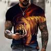 3D Animal T Shirt Man 3D Printing Tees Elephant Dog Tiger T Shirts Hip Hop Men Casual Short Sleeve T Shirts Summer Top